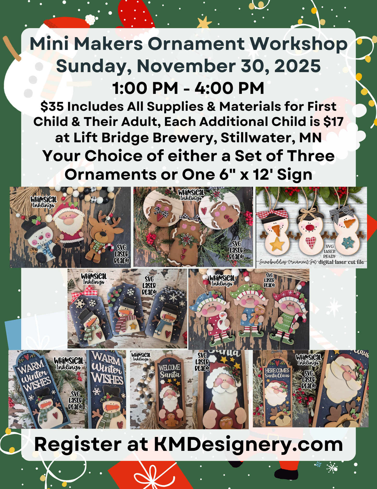 Mini Makers Ornament Workshop!