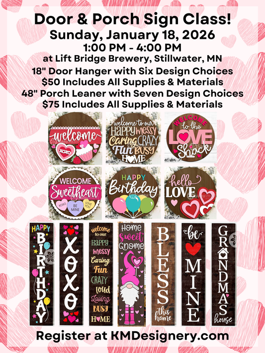 Door & Porch Sign Class - January 18, 2026