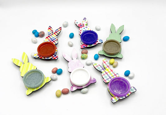 6 Adorable Play-doh Easter Basket Bunnies - 5" x 2 3/4"